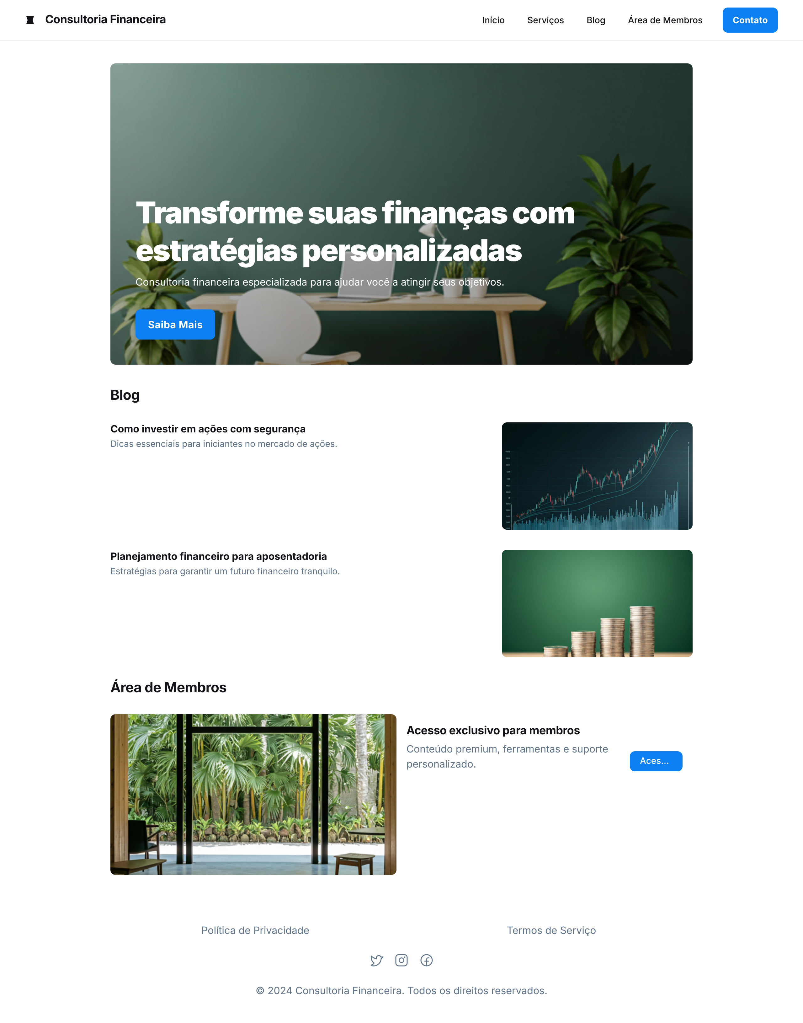 Projeto Consultoria Financeira
